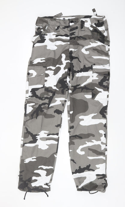 Fort Workwear Men's Camouflage Cargo Trousers 34 Multicoloured