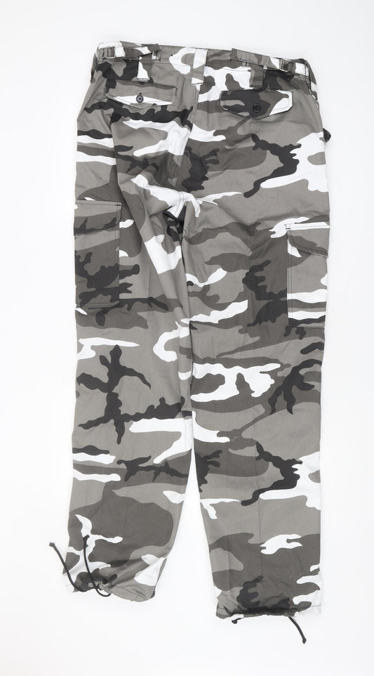 Fort Workwear Men's Camouflage Cargo Trousers 34 Multicoloured