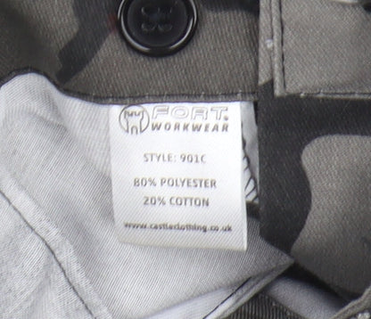 Fort Workwear Men's Camouflage Cargo Trousers 34 Multicoloured