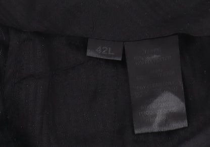 Skopes Men's Black Wool Pinstripe Trousers XL