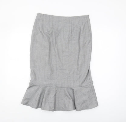 Marks and Spencer Grey Trumpet Midi Skirt, Size 12