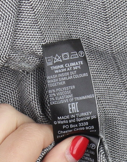 Marks and Spencer Grey Trumpet Midi Skirt, Size 12