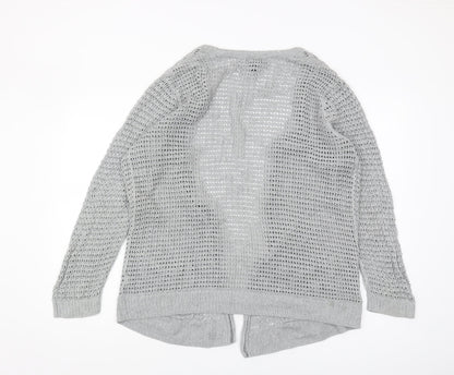 Gap Women's Grey Open-Knit Cardigan, XL