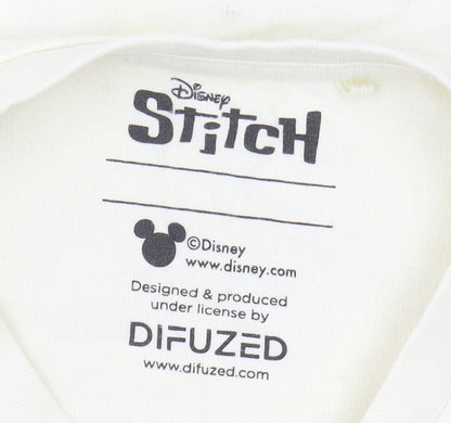 Next Girls White Lilo & Stitch Graphic T-Shirt 9 Years