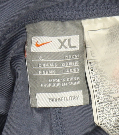 Nike Women's Blue Wide-Leg Track Pants XL