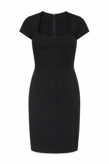 Banana Republic Black Sheath Dress Women XS Short Sleeve