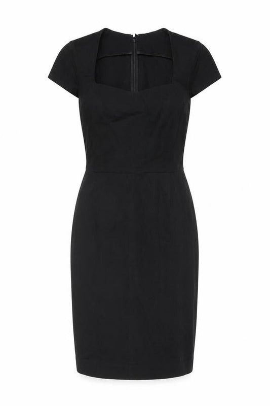 Banana Republic Black Sheath Dress Women XS Short Sleeve