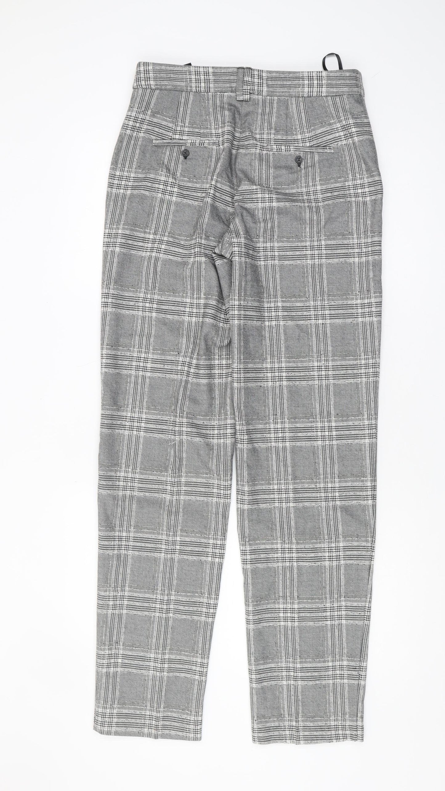 Womens UK Size 8 Marks and Spencer Regular Fit Business Casual Grey Trousers