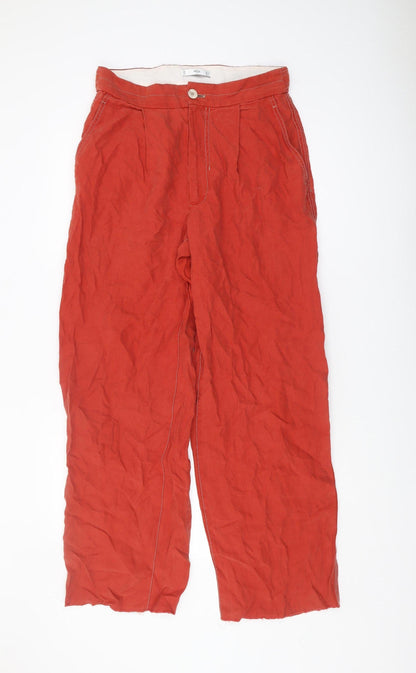 Womens UK Size 10 MNG   Red Trousers
