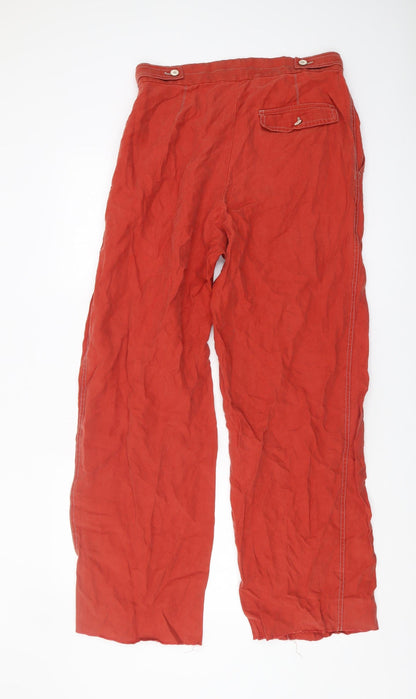 Womens UK Size 10 MNG   Red Trousers