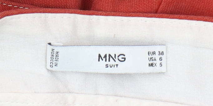Womens UK Size 10 MNG   Red Trousers