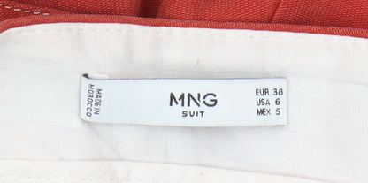 Womens UK Size 10 MNG   Red Trousers