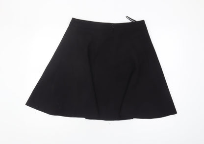 Phase Eight Women's Black A-Line Skirt, Size 14