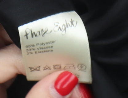 Phase Eight Women's Black A-Line Skirt, Size 14