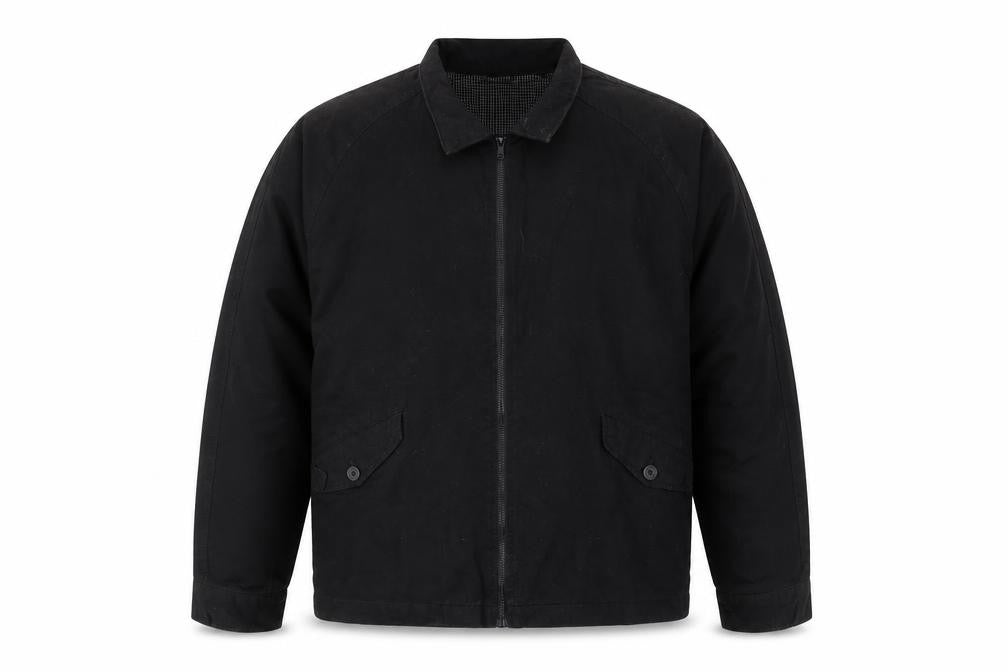 ASOS Black Men's Basic Jacket L Size, Cotton Shell