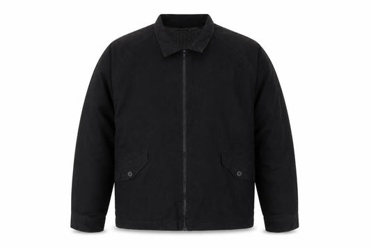 ASOS Black Men's Basic Jacket L Size, Cotton Shell