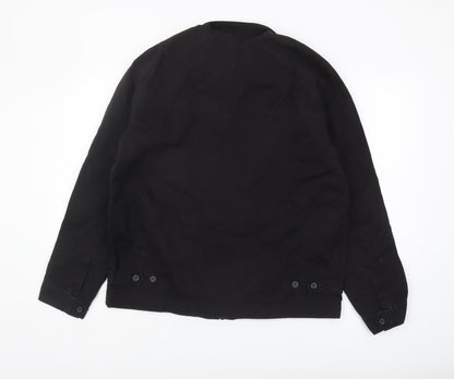 ASOS Black Men's Basic Jacket L Size, Cotton Shell