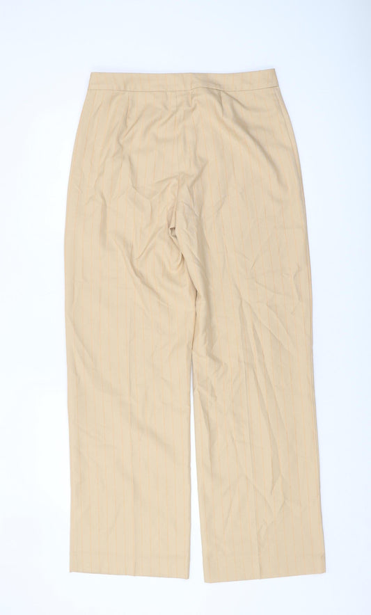 Womens UK Size 12 COLLUSION Relaxed Fit  Beige Trousers