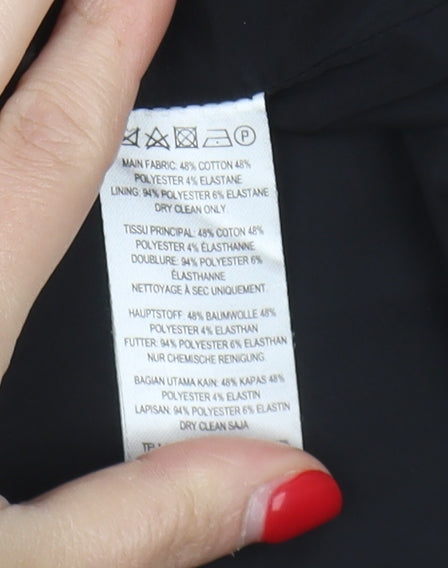 French Connection Women Black Pencil Skirt Size 10