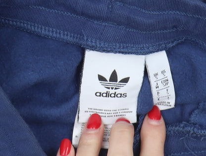 Womens UK Size S adidas Regular Fit Jogger Blue Trousers