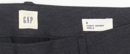 Womens UK Size 6 Gap Curvy Fit Ankle Black Trousers