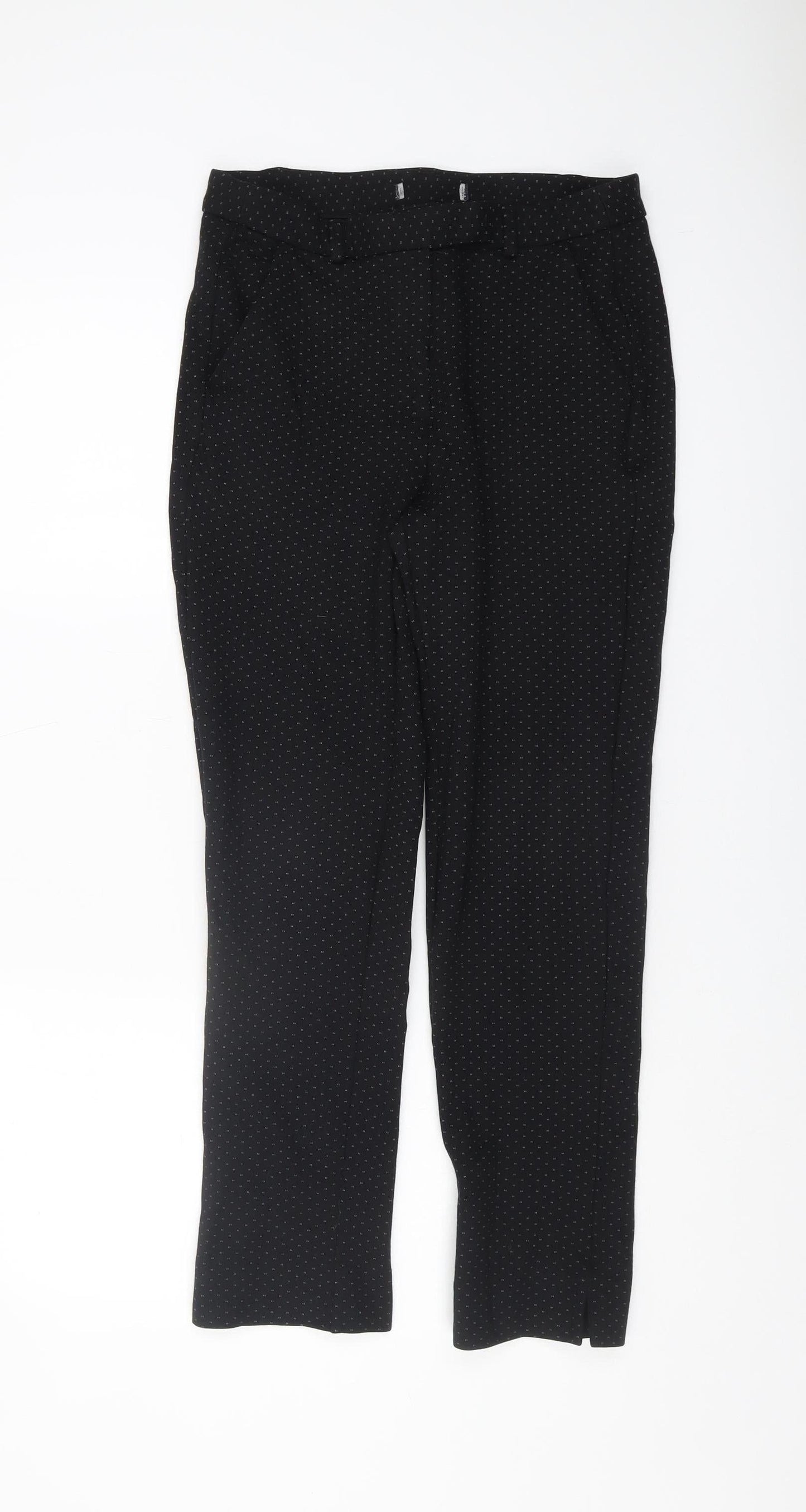 Womens UK Size 10 Marks and Spencer Regular Fit Business Casual Black Trousers