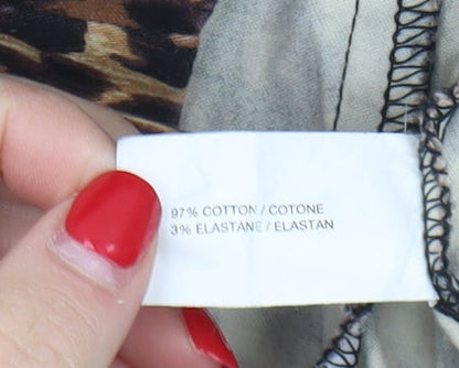 Gap Women’s Multicoloured Pencil Skirt Size 2 - Animal Print