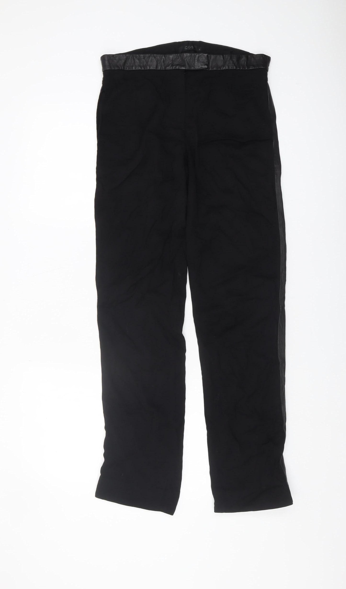 COS Black Women's Viscose Trousers Size 8 Elegant Style