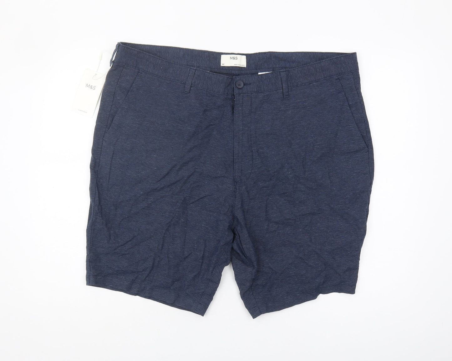 Marks and Spencer Blue Chino Shorts for Men