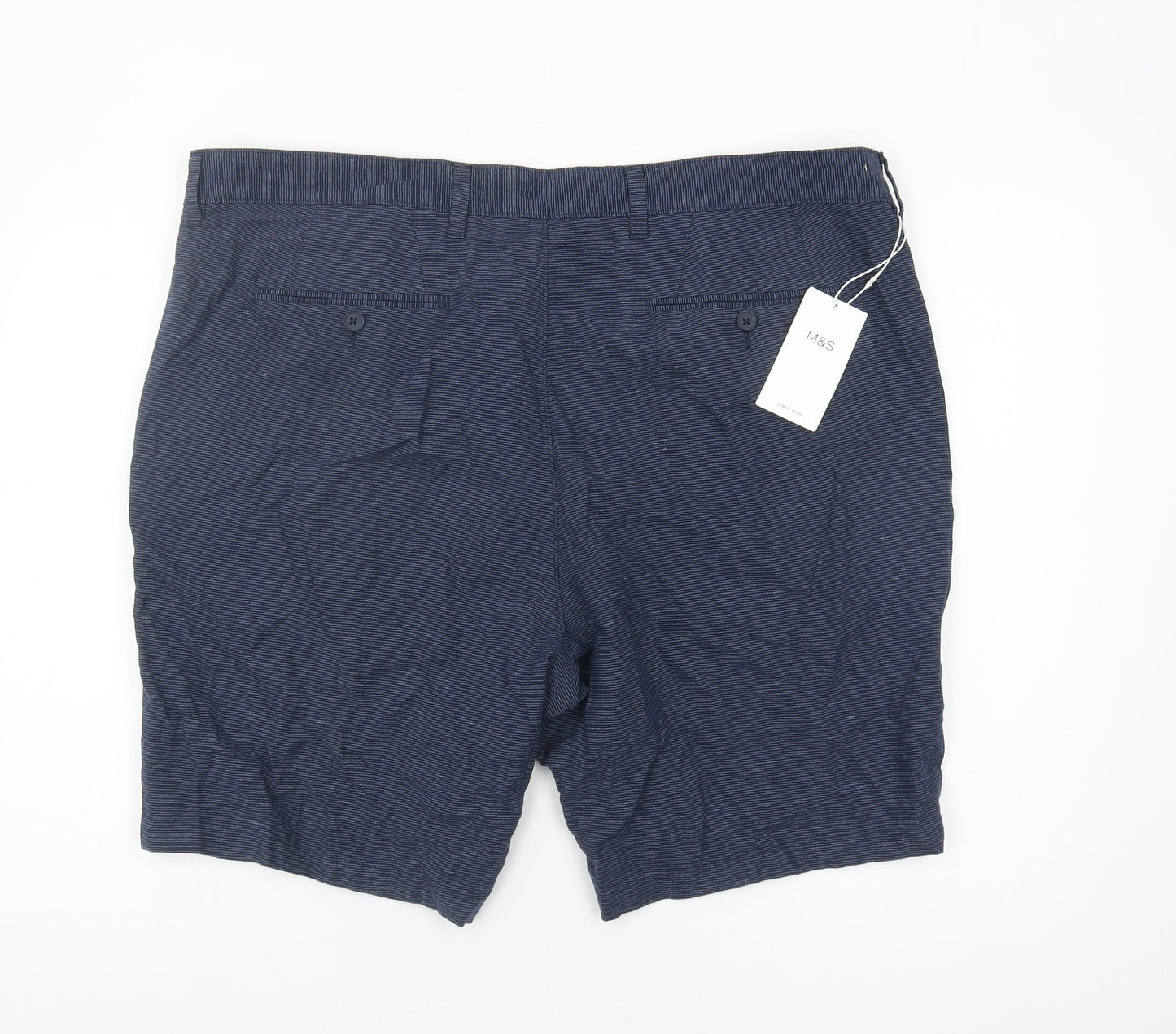 Marks and Spencer Blue Chino Shorts for Men