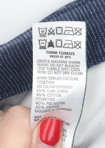 Marks and Spencer Blue Chino Shorts for Men