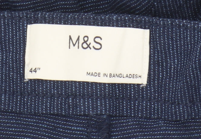 Marks and Spencer Blue Chino Shorts for Men