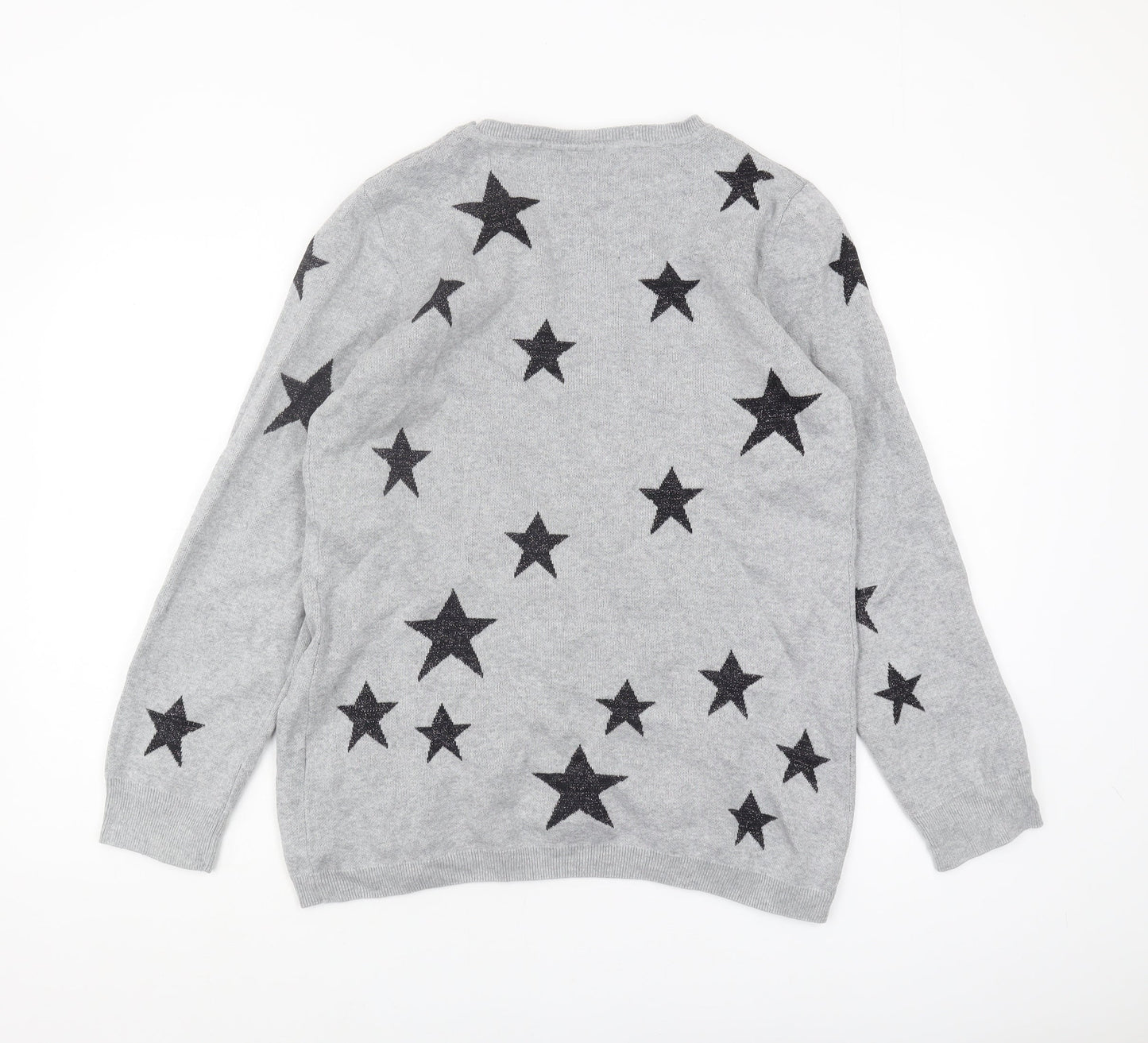 Womens UK Size M JoJo Maman Bébé Grey Pullover Jumper