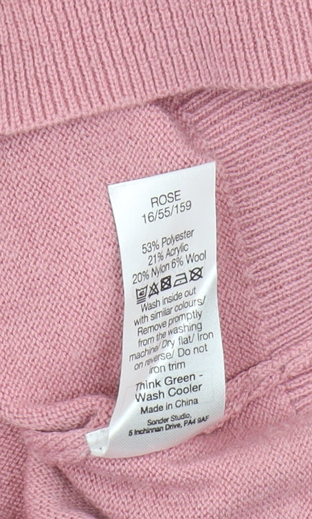Womens UK Size 12 Sonder Studio Pink Pullover Jumper
