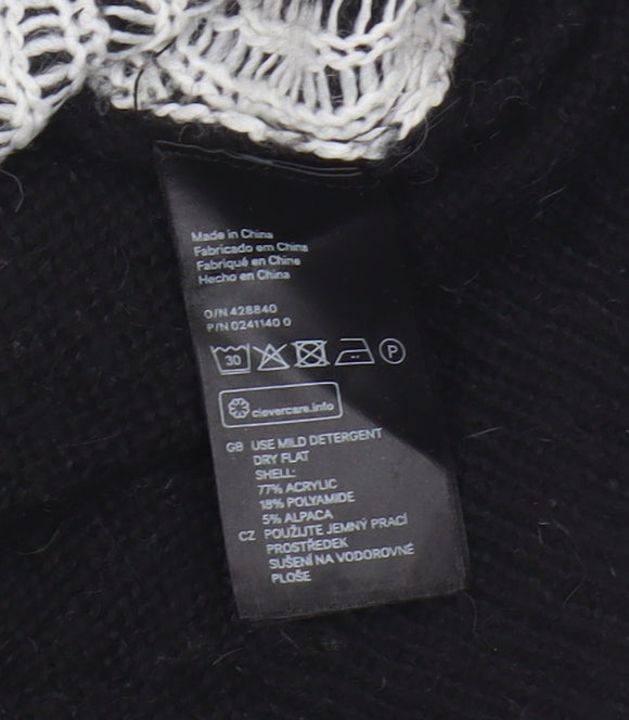 Disney Women's Black Pullover Mickey Mouse Jumper S