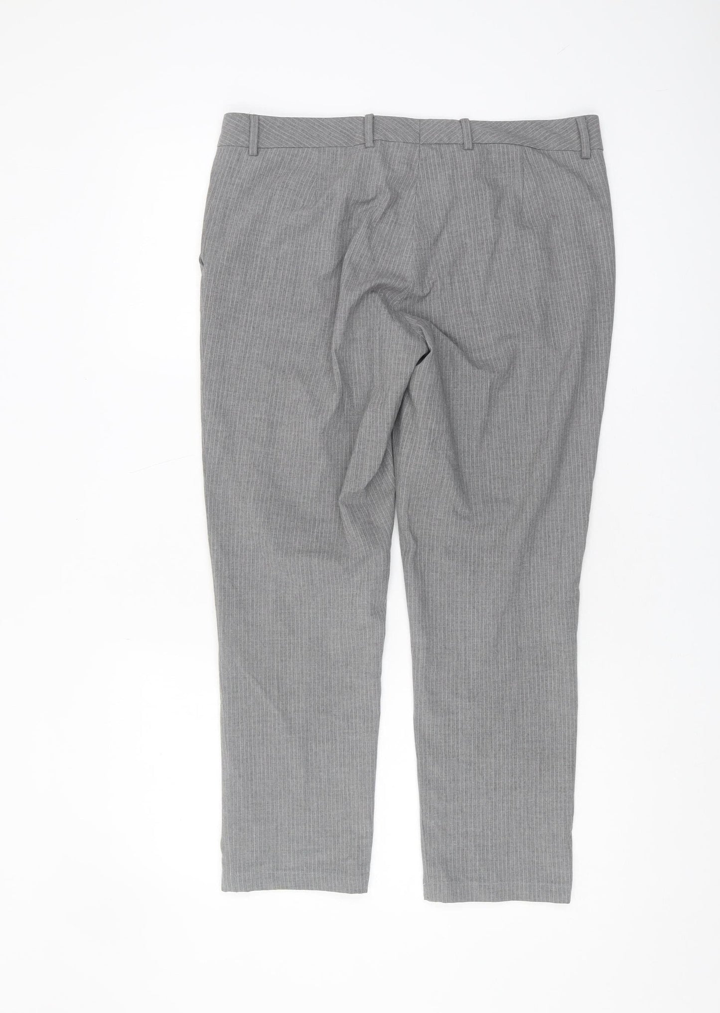 Van Heusen Women's Grey Dress Pants, Size 32, Elegant Fit