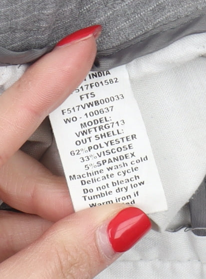 Van Heusen Women's Grey Dress Pants, Size 32, Elegant Fit