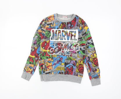 Next Boys Marvel Comics Multicoloured Pullover Sweatshirt 9Y