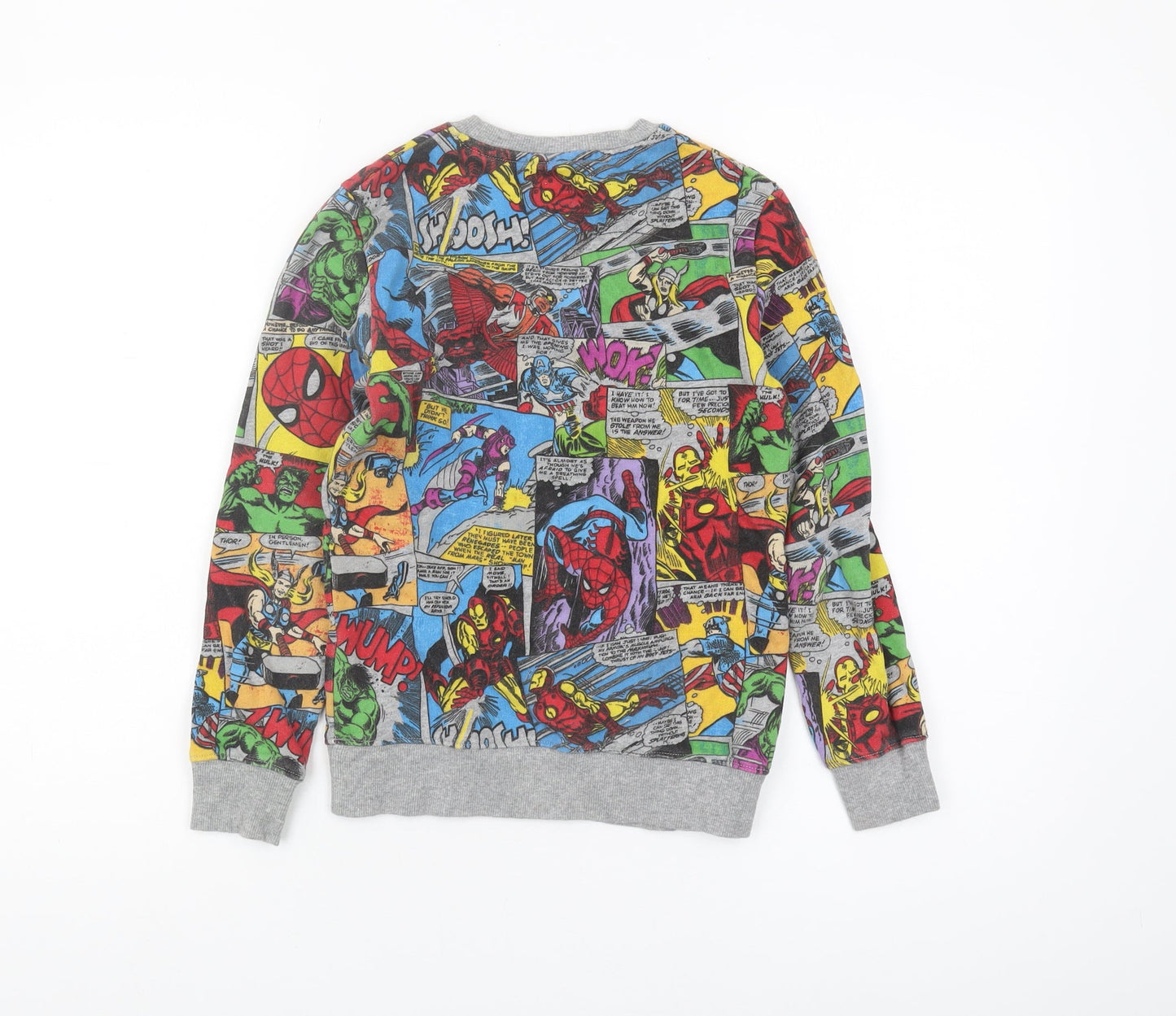 Next Boys Marvel Comics Multicoloured Pullover Sweatshirt 9Y