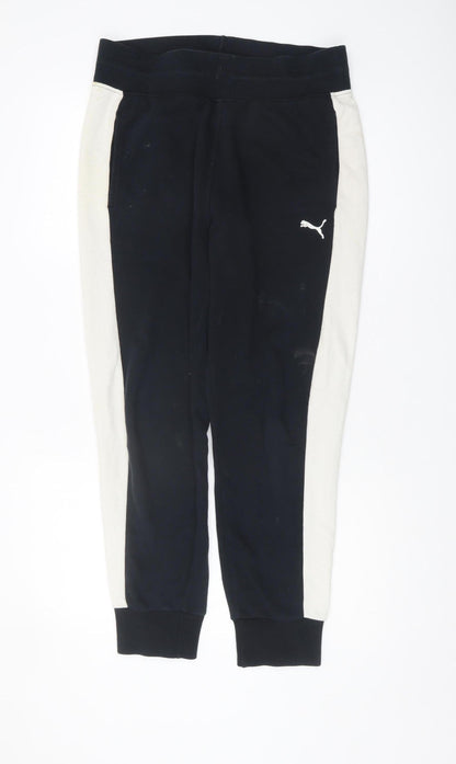 Puma Men's Black Jogger Trousers, Size L, Casual Comfort