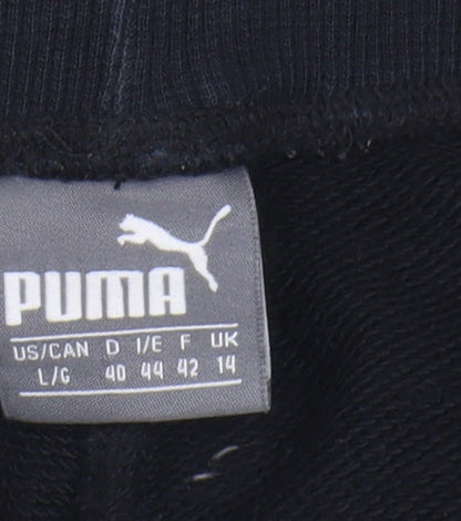Puma Men's Black Jogger Trousers, Size L, Casual Comfort