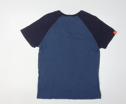 Superdry Men's Blue Crew Neck Short Sleeve T-Shirt Size S