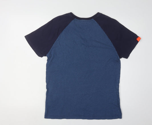 Superdry Men's Blue Crew Neck Short Sleeve T-Shirt Size S