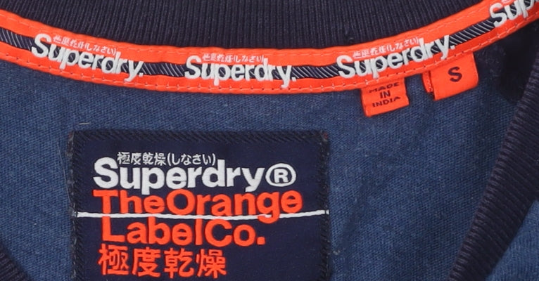 Superdry Men's Blue Crew Neck Short Sleeve T-Shirt Size S