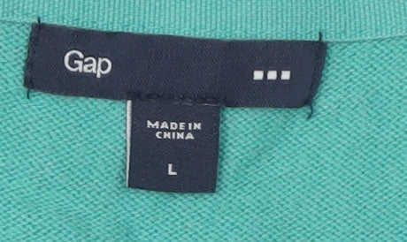 Gap Women's Green Cardigan Size L V-Neck