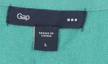 Gap Women's Green Cardigan Size L V-Neck