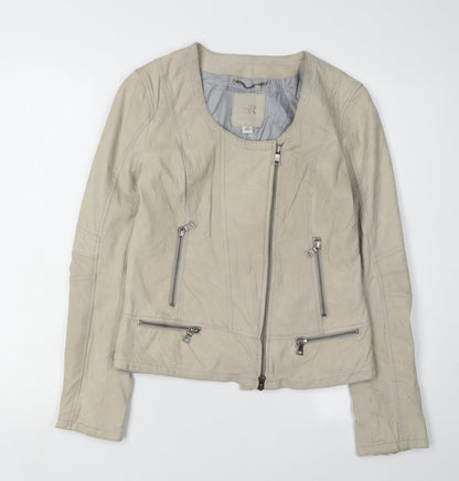 Banana Republic Women's Beige Leather Jacket XS