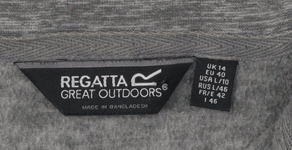 Regatta Women's Grey Full Zip Jacket Size 14