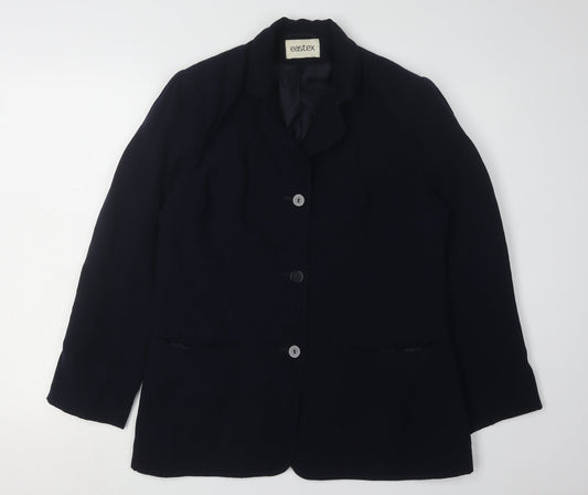 Eastex Women's Black Blazer Size 12 Work Jacket