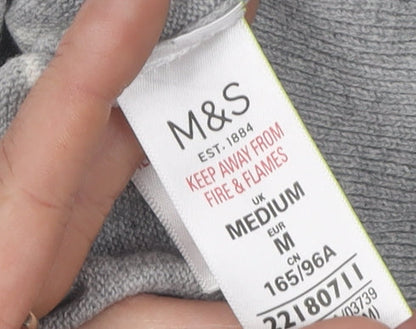 Womens UK Size M Marks and Spencer Grey Pullover Jumper
